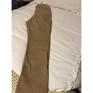 Carhartt Relaxed Fit Carpenter Work Pants Khaki Men 33x30 B324 DKH